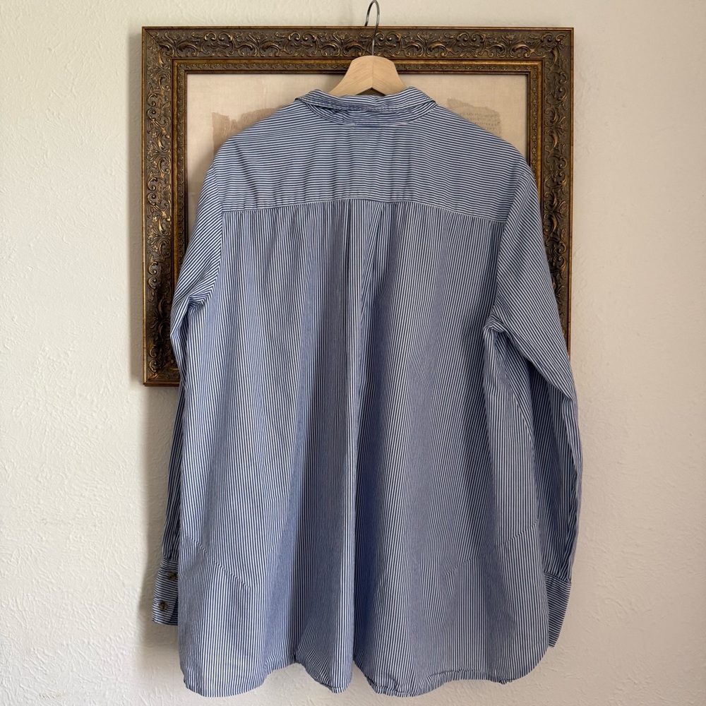 Hatch The Classic Buttondown Navy/White Microstripe - Picture 8 of 8